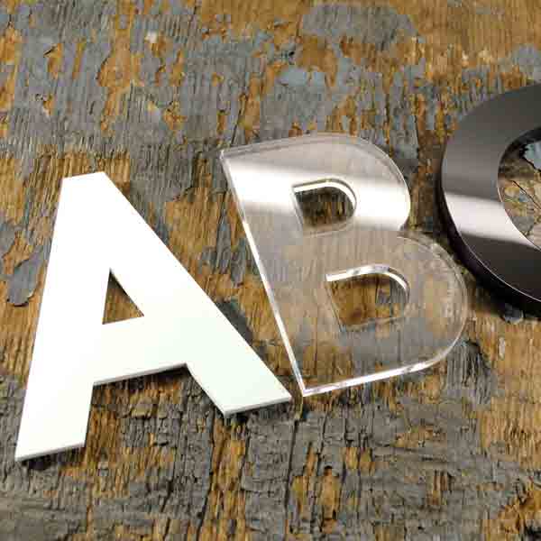 Laser Cut Acrylic Letters