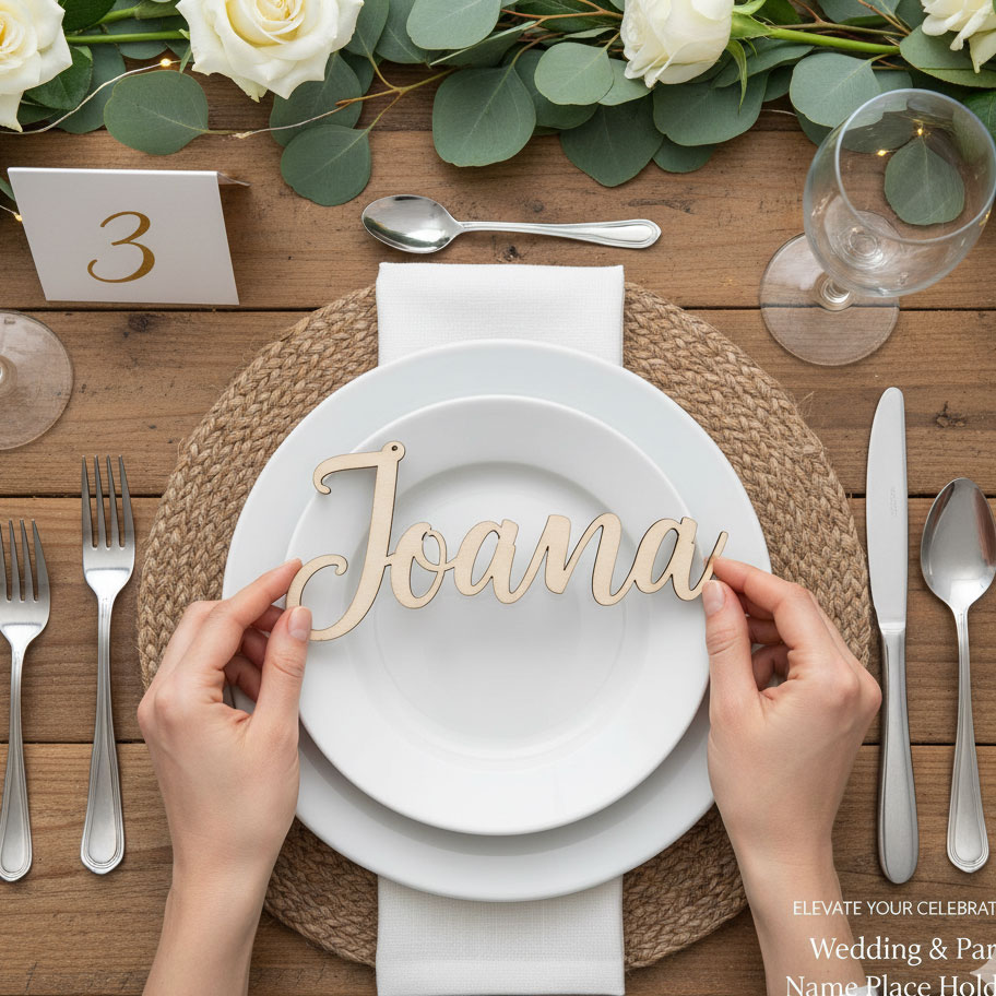 Laser Cut Wedding place setting